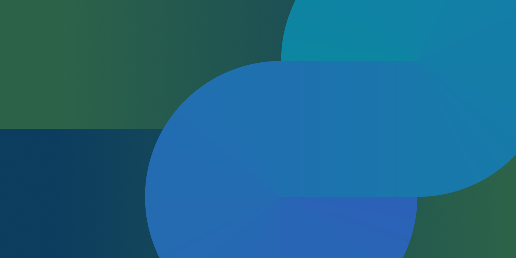 Abstract geometric design with blue and green